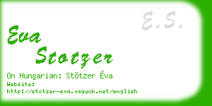 eva stotzer business card