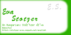 eva stotzer business card